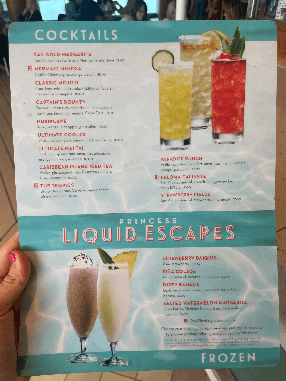 Princess Cruises Drink Packages: The Ultimate Guide - Luxury Cruising