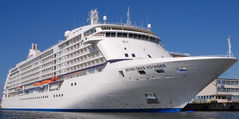 Luxury Cruise Ship Blocked From Port By Protestors