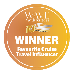 Wave Award 2024 Winner Favourite Cruise Travel Influencer