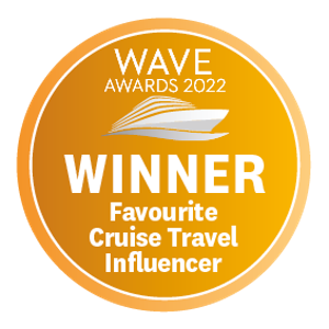 Wave Award 2022 Winner Favourite Cruise Travel Influencer